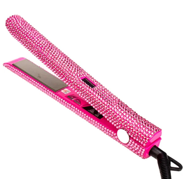 Hair Straightener Rhinestone Ceramic Flat Iron