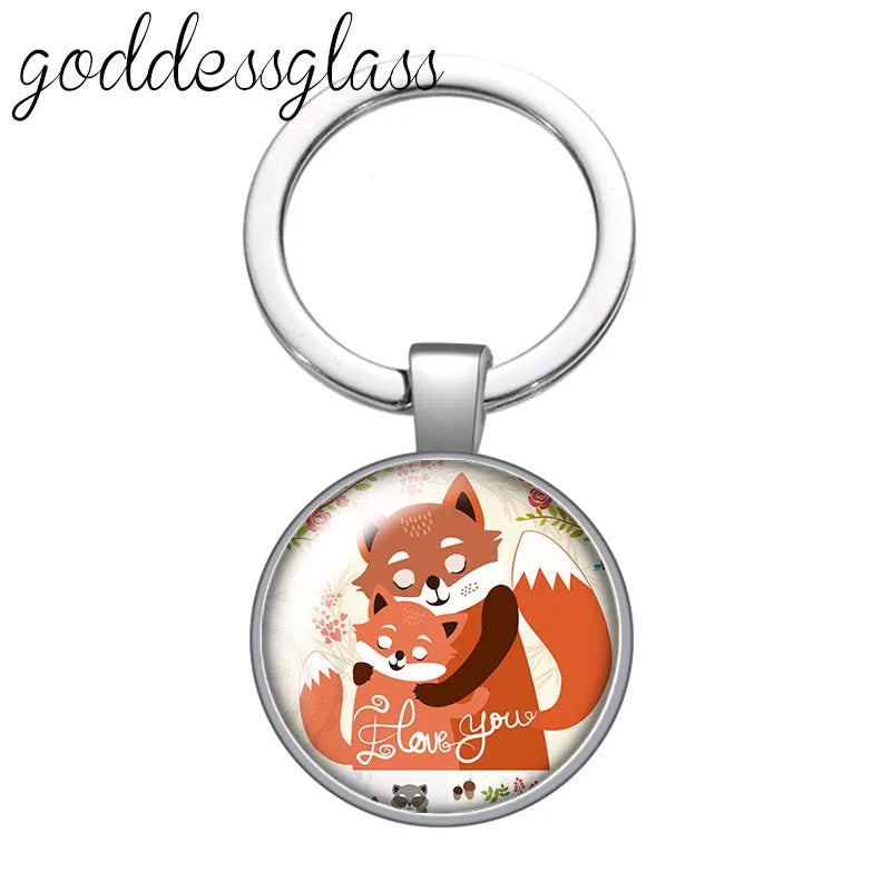 Red Fox smart animal keychain