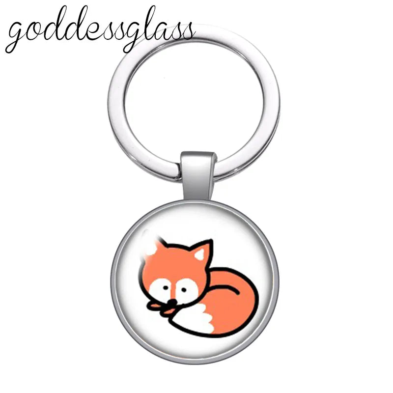 Red Fox smart animal keychain