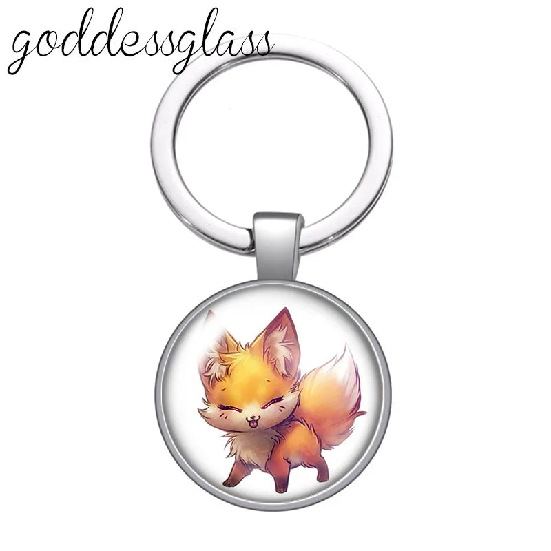 Red Fox smart animal keychain