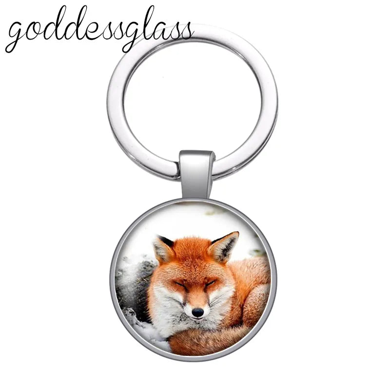 Red Fox smart animal keychain