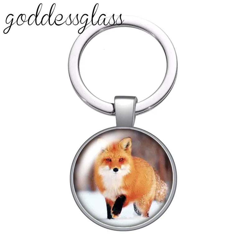 Red Fox smart animal keychain