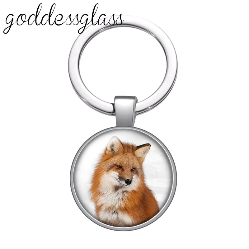 Red Fox smart animal keychain