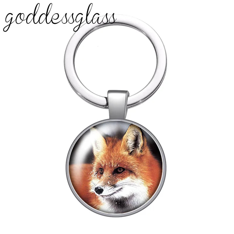 Red Fox smart animal keychain