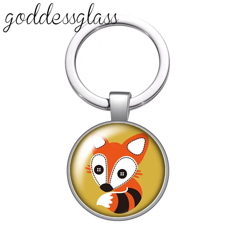 Red Fox smart animal keychain