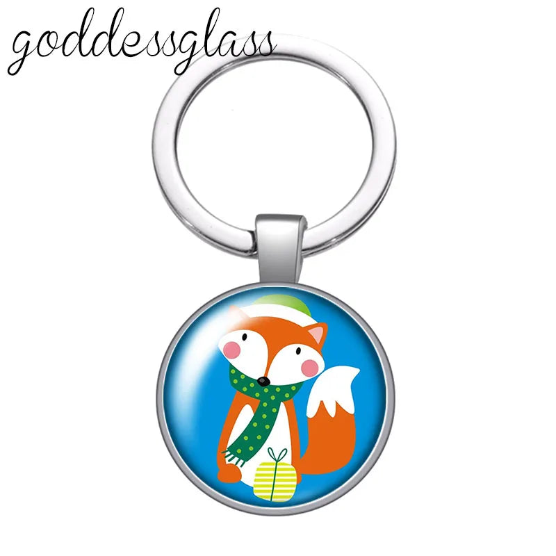 Red Fox smart animal keychain
