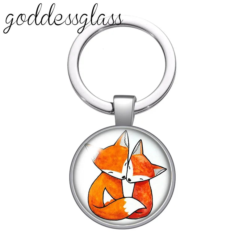 Red Fox smart animal keychain