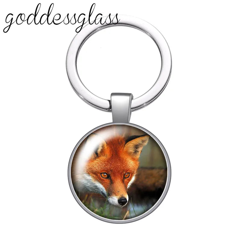 Red Fox smart animal keychain