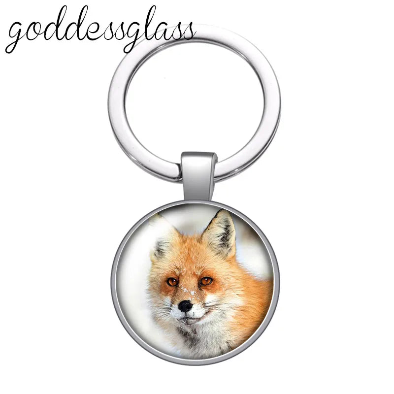 Red Fox smart animal keychain