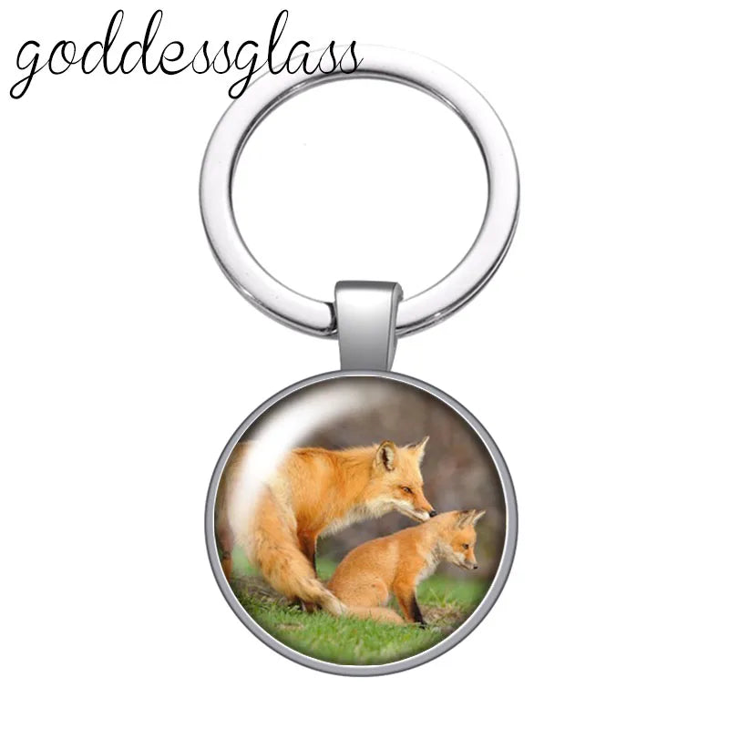 Red Fox smart animal keychain