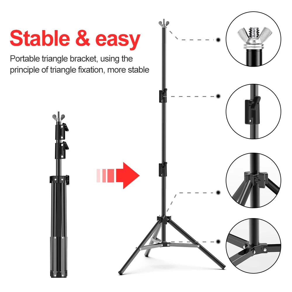Photography Backdrop Stand Adjustable Photo Studio