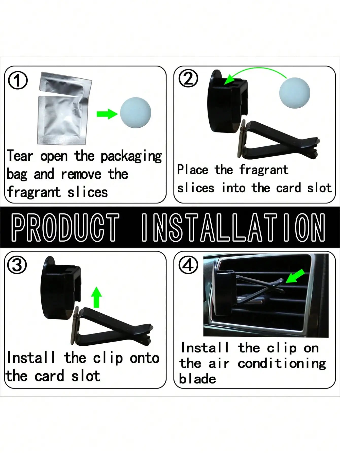 Cute Christmas Car Air Vent Decoration,