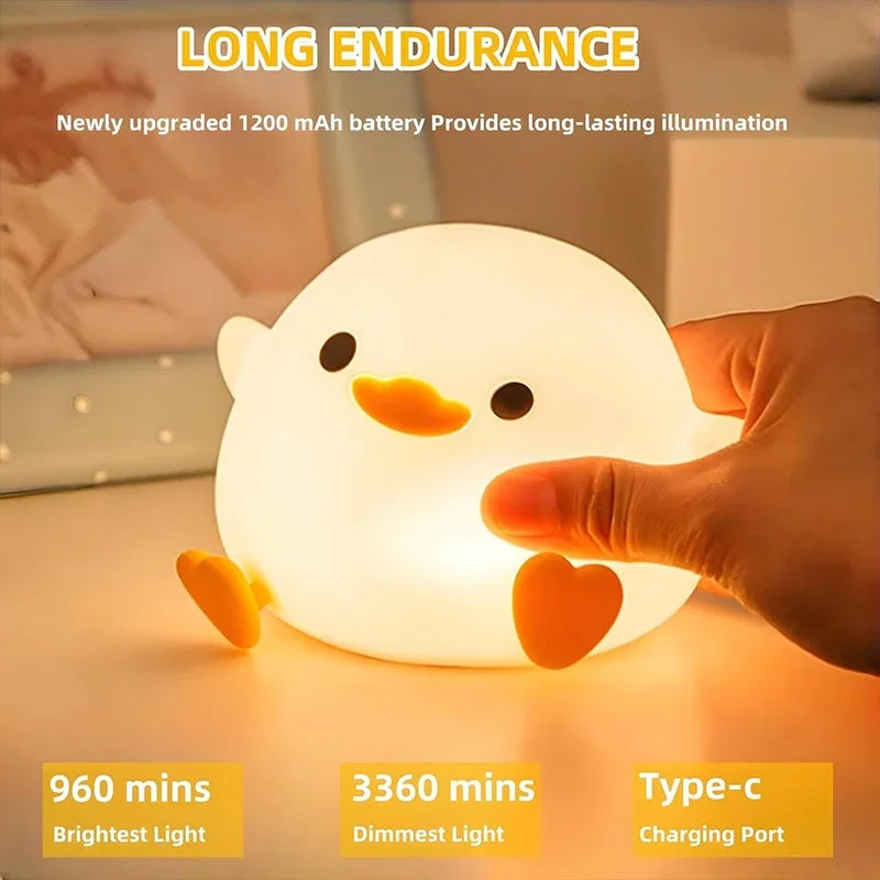 LED Night Light Cute Duck