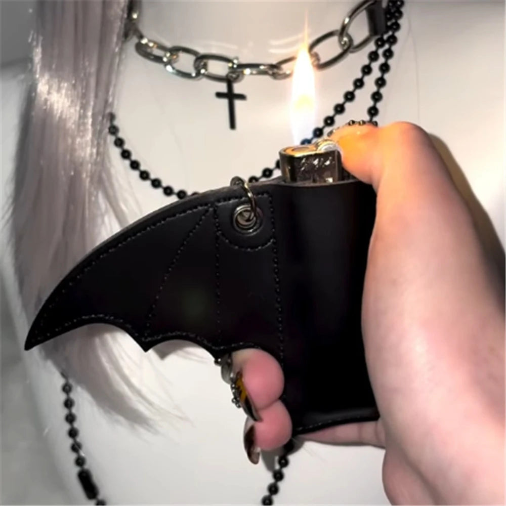 Hallowmas Bat Lip Balm Holder Keychain