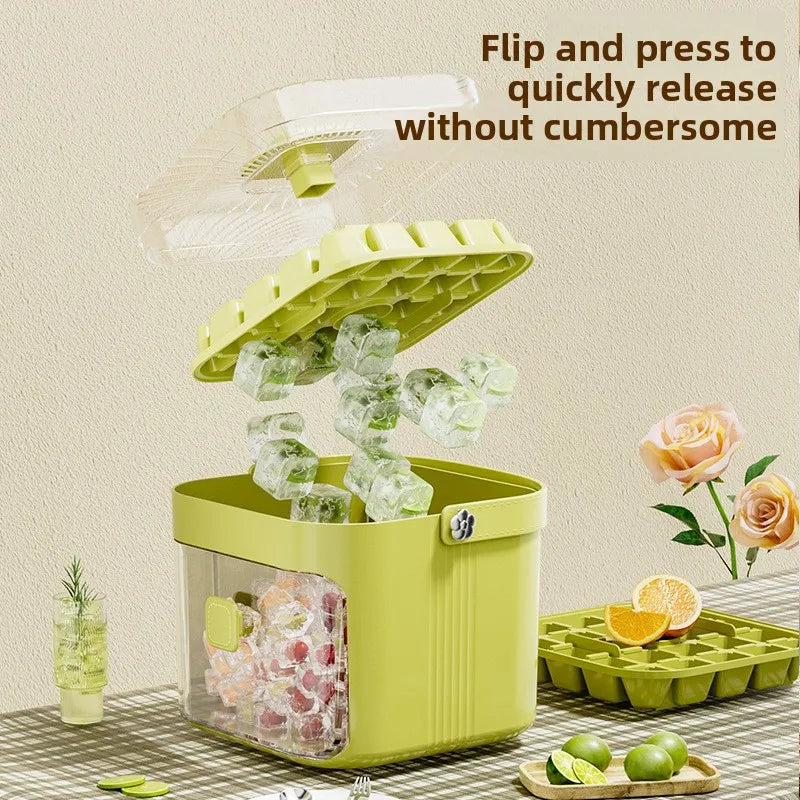 Press Ice Cube Tray Large Capacity Ice Ball Maker Home Use mini Portable food grade