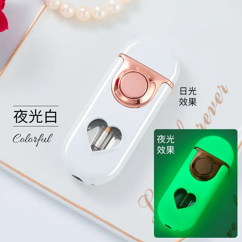 Metal Love Double Flame Gas Lighter