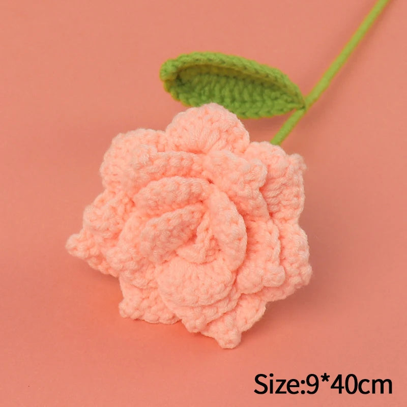 1pc Tulip Crochet Flowers Artificial