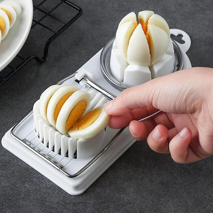 Multifunctional PP Base egg cutter 2-in-1