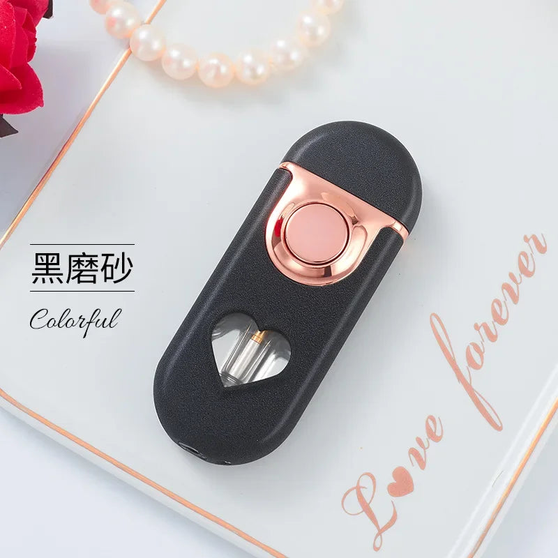 Metal Love Double Flame Gas Lighter