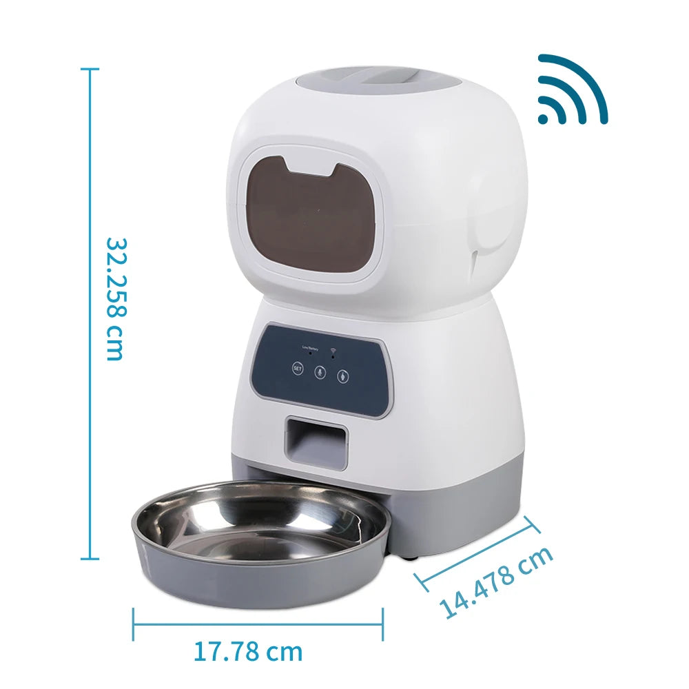3.5L Automatic Pet Feeder For Cats WiFi Smart