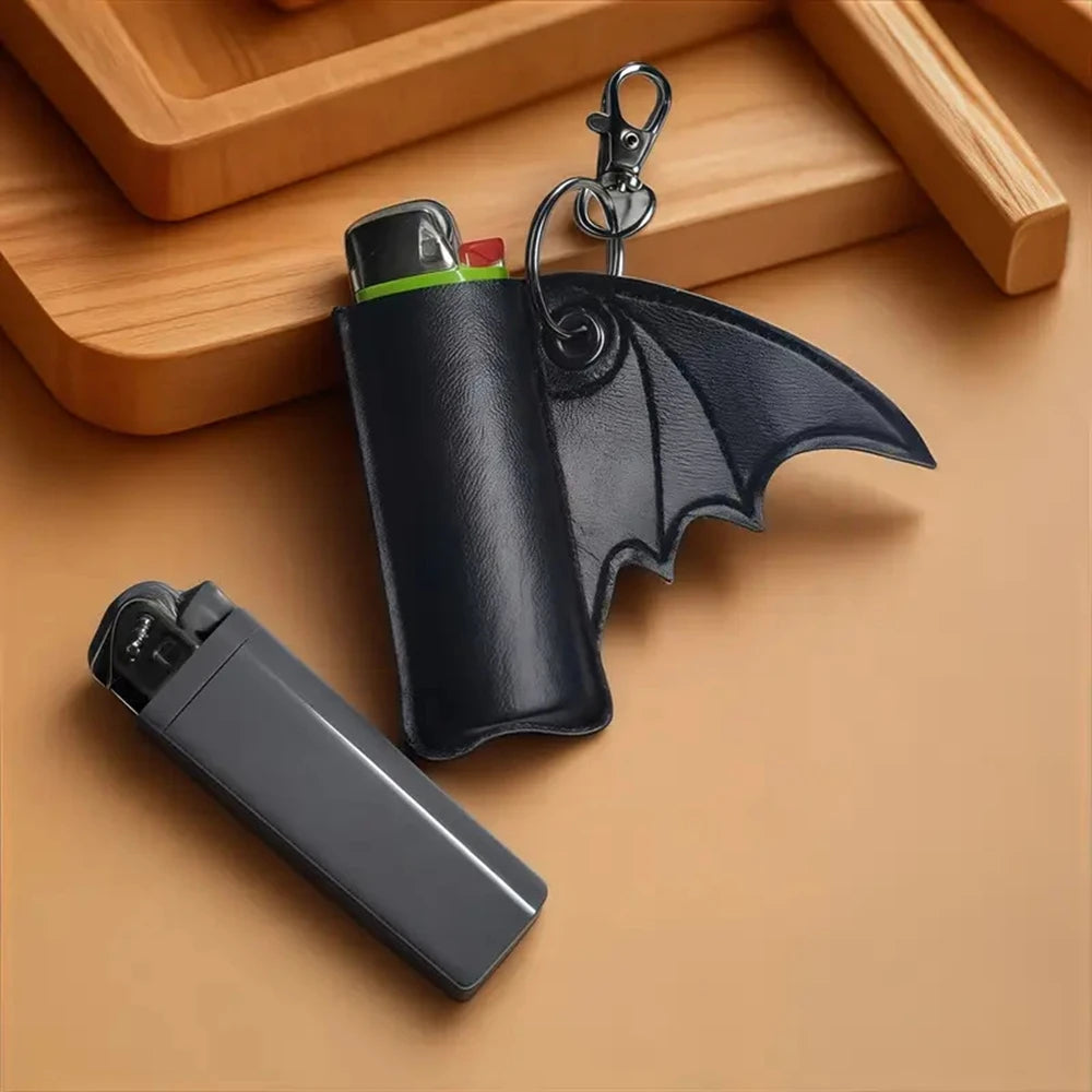 Hallowmas Bat Lip Balm Holder Keychain