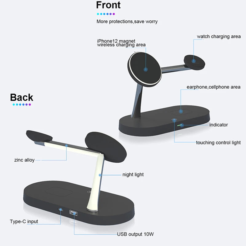 3 in 1 Wireless Charger Stand For iPhone