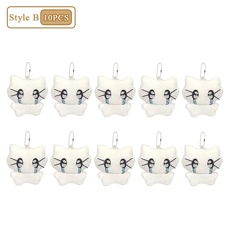 1-20PCS Cute Headphones Kitten keychain