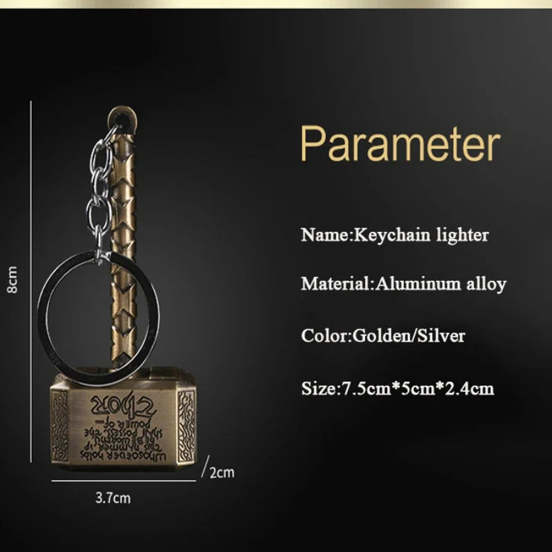 Creative Windproof USB Electric Rechargeable Lighter , keychain