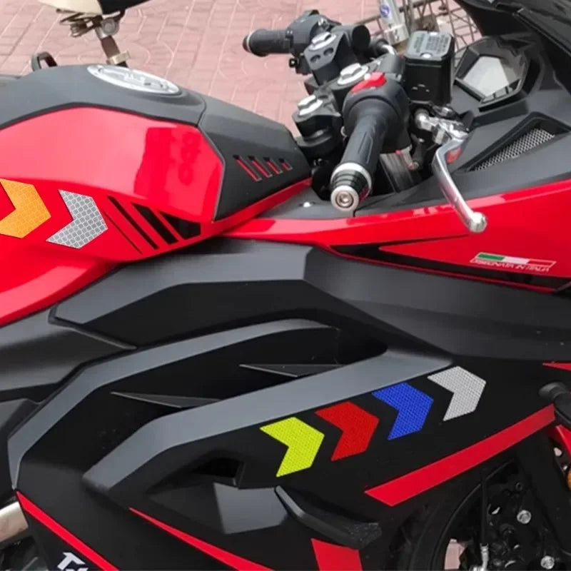 10 Pcs/Set Car Sticker Reflective Arrow Sign