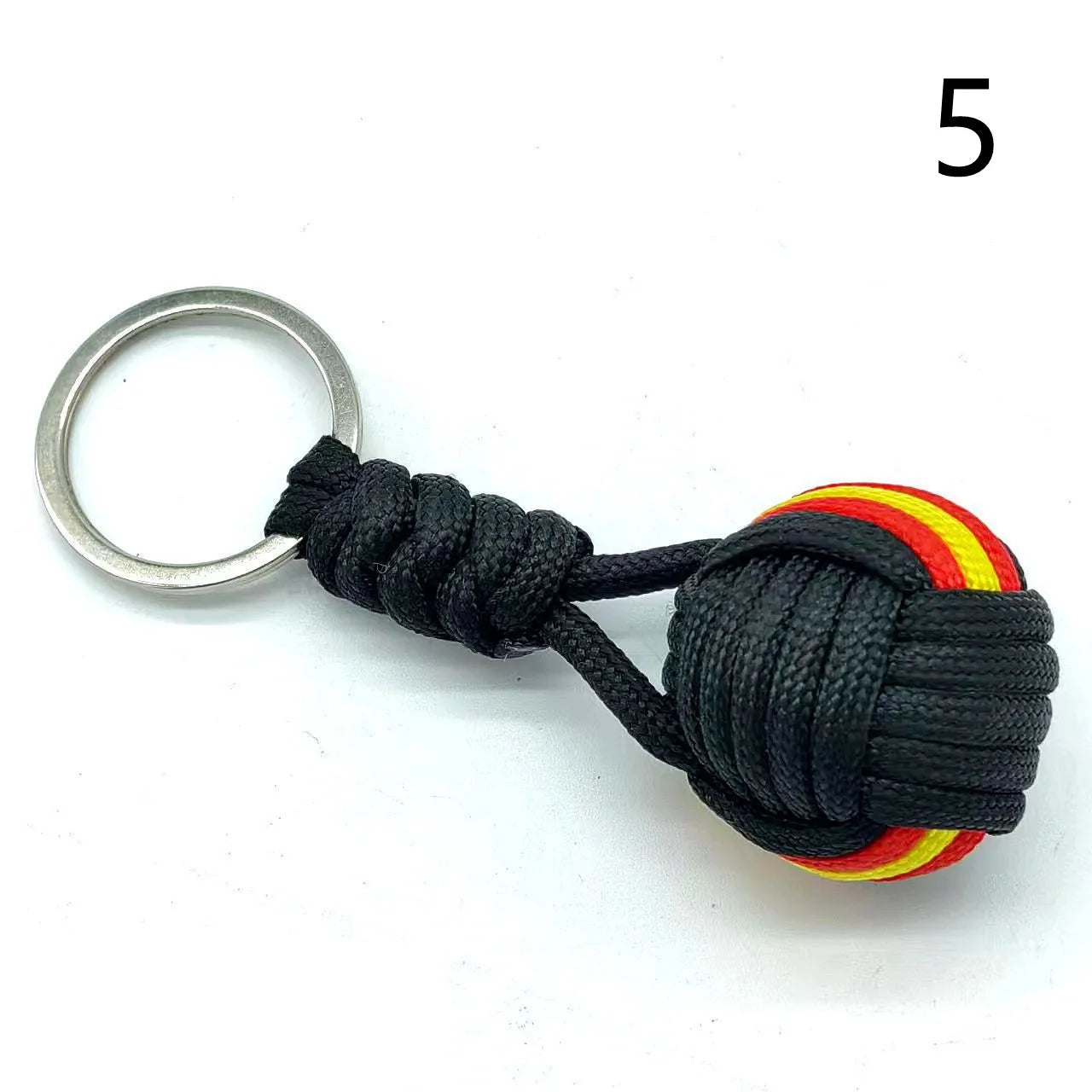 Military Woven Rope Ball Keychain