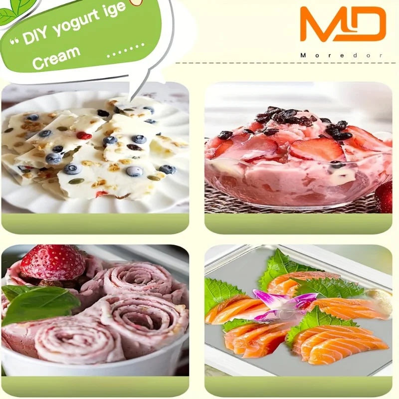 Mini Ice Cream Roll Maker Stainless Steel