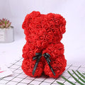 Teddy Rose Flower Bear with Box Romantic Valentines Day