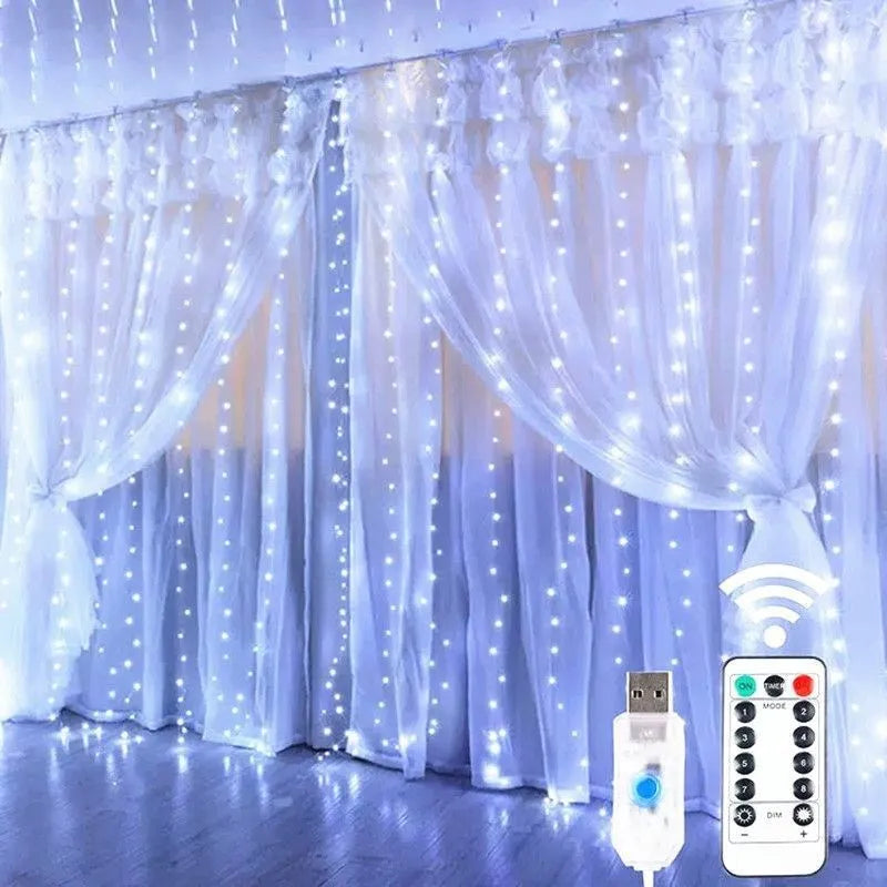 Christmas Lights LED Fairy String Curtain Lights