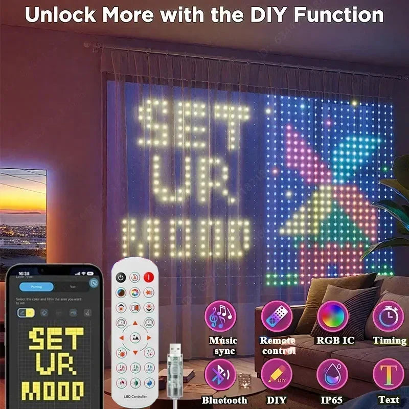 USB Led Smart Curtain Light