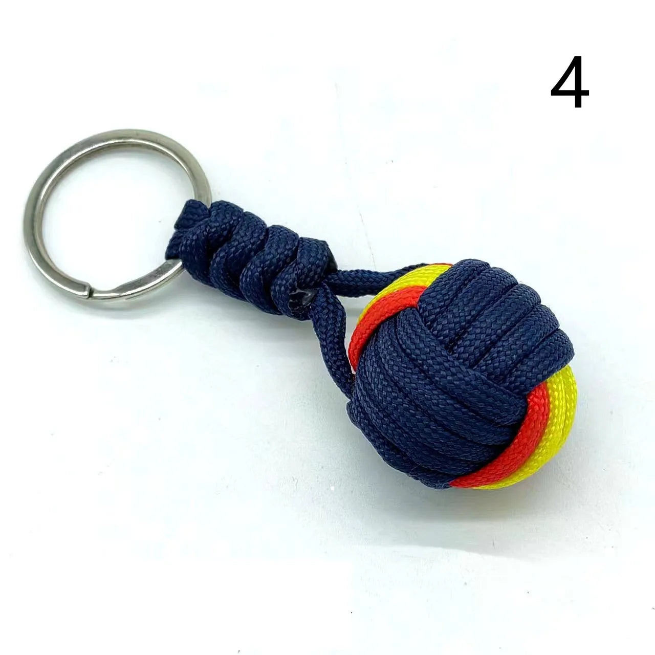 Military Woven Rope Ball Keychain