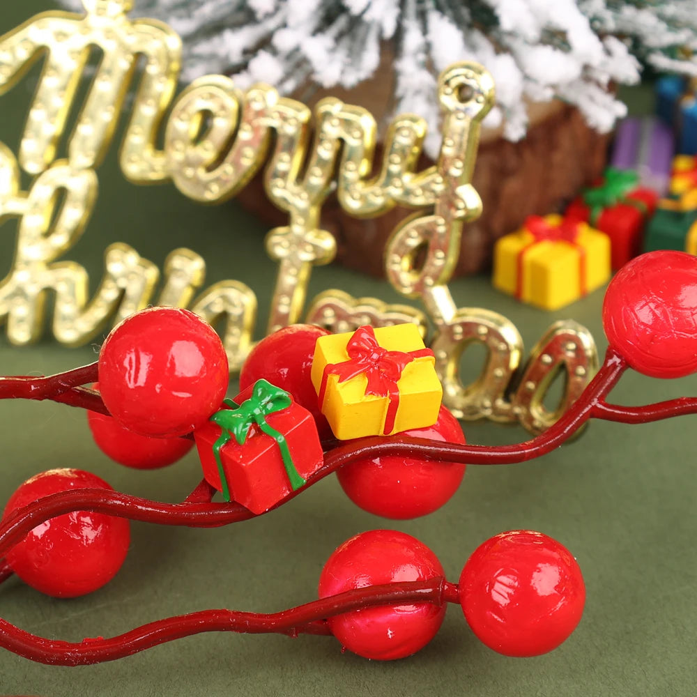 10/50pcs Colorful Resin Gift Box Christmas