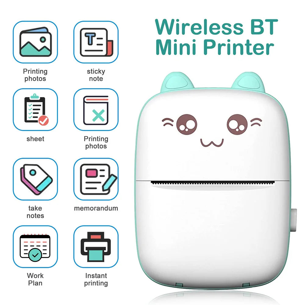 Portable Mini Bluetooth Wrong Printer Mobile Phone Photo