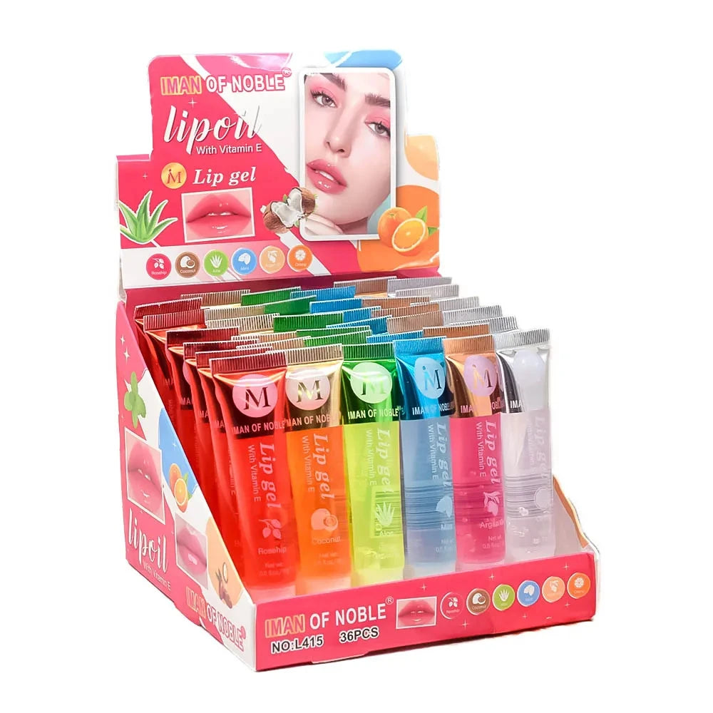 36pcs Fruit Flavor Lip Gloss Set