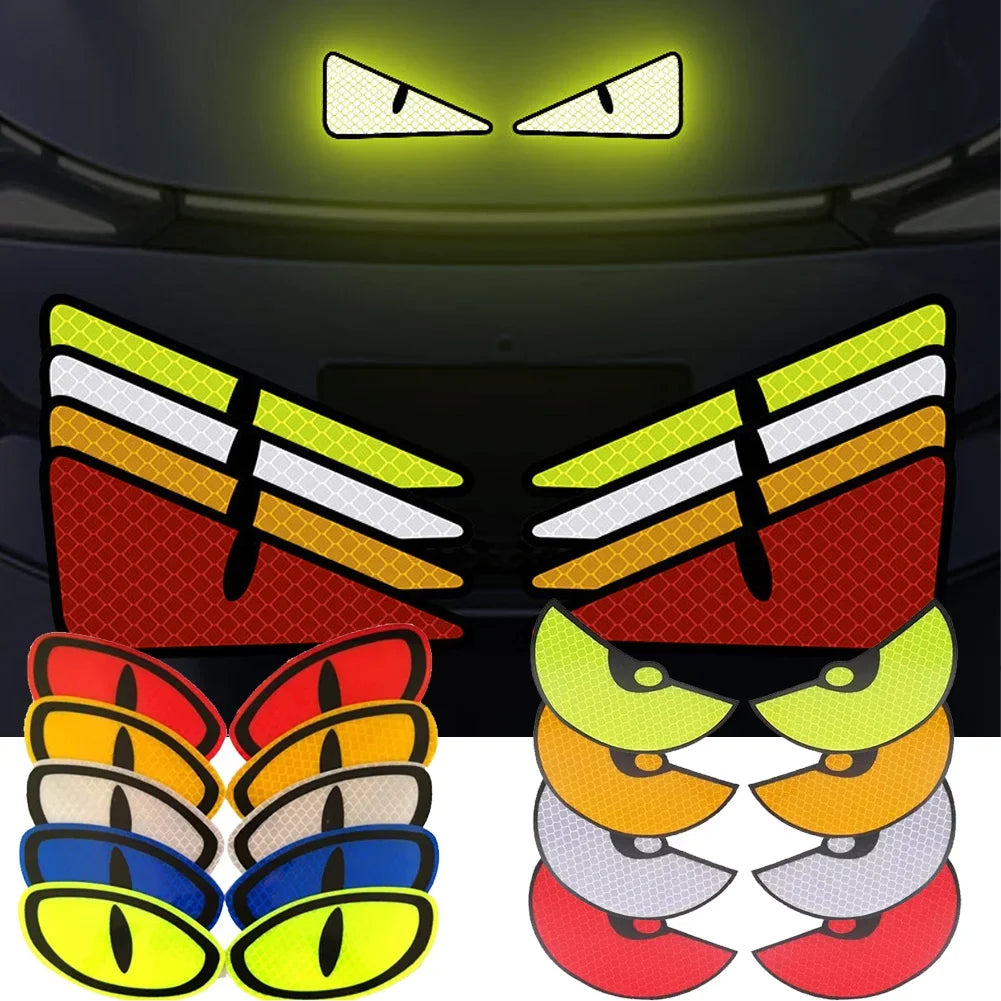 2pcs Car Reflective Safety Warning Tape