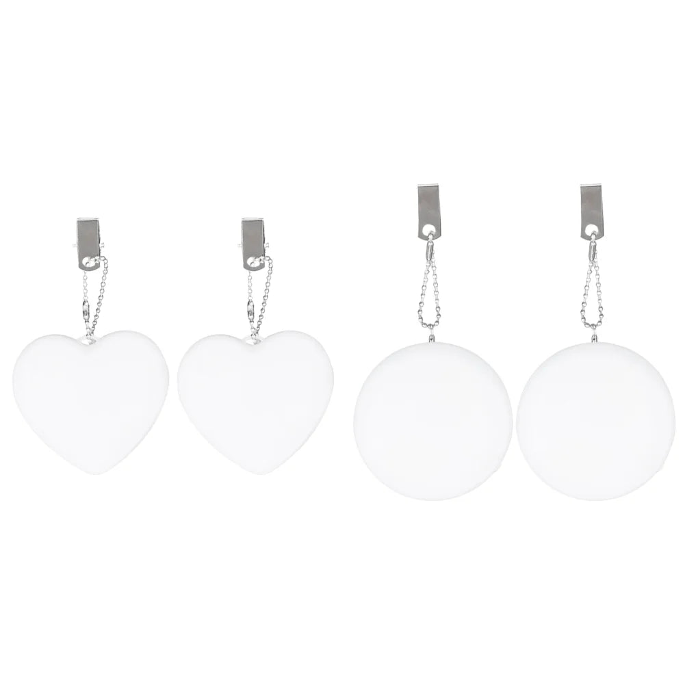 6-1PCS Purse Heart LED keychain