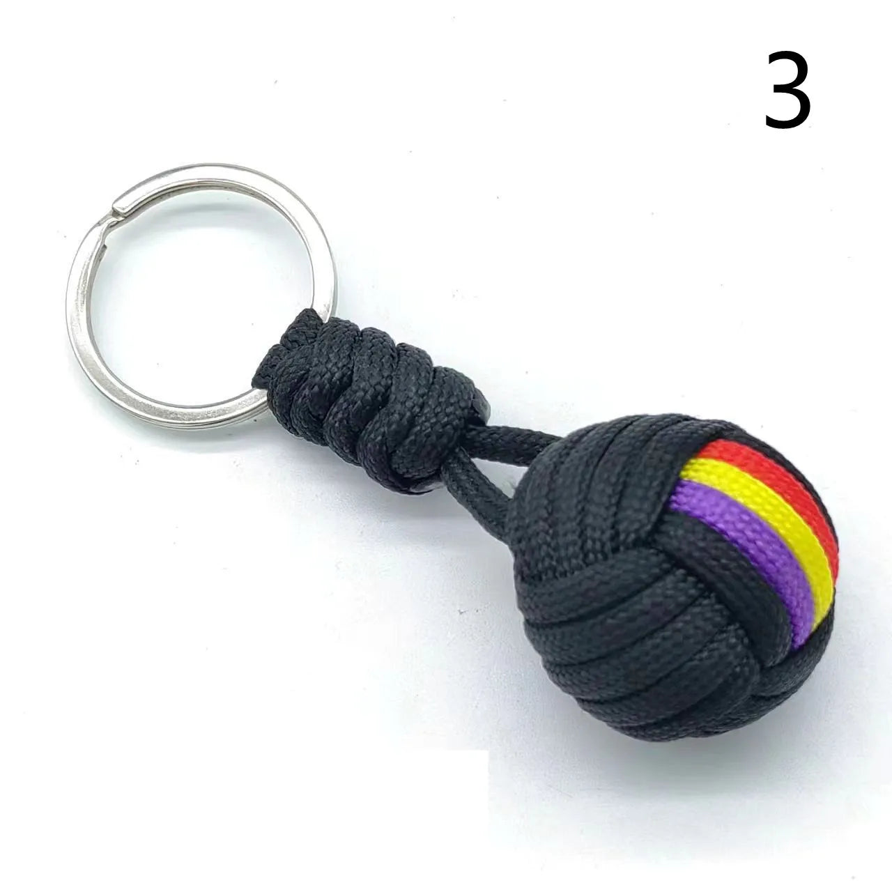 Military Woven Rope Ball Keychain