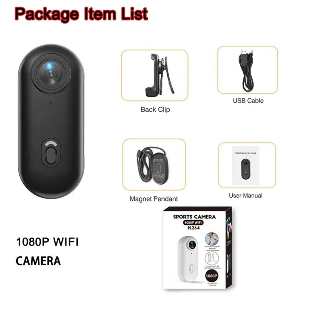 4K WiFi HD POV Magnetic Mini Action Camera