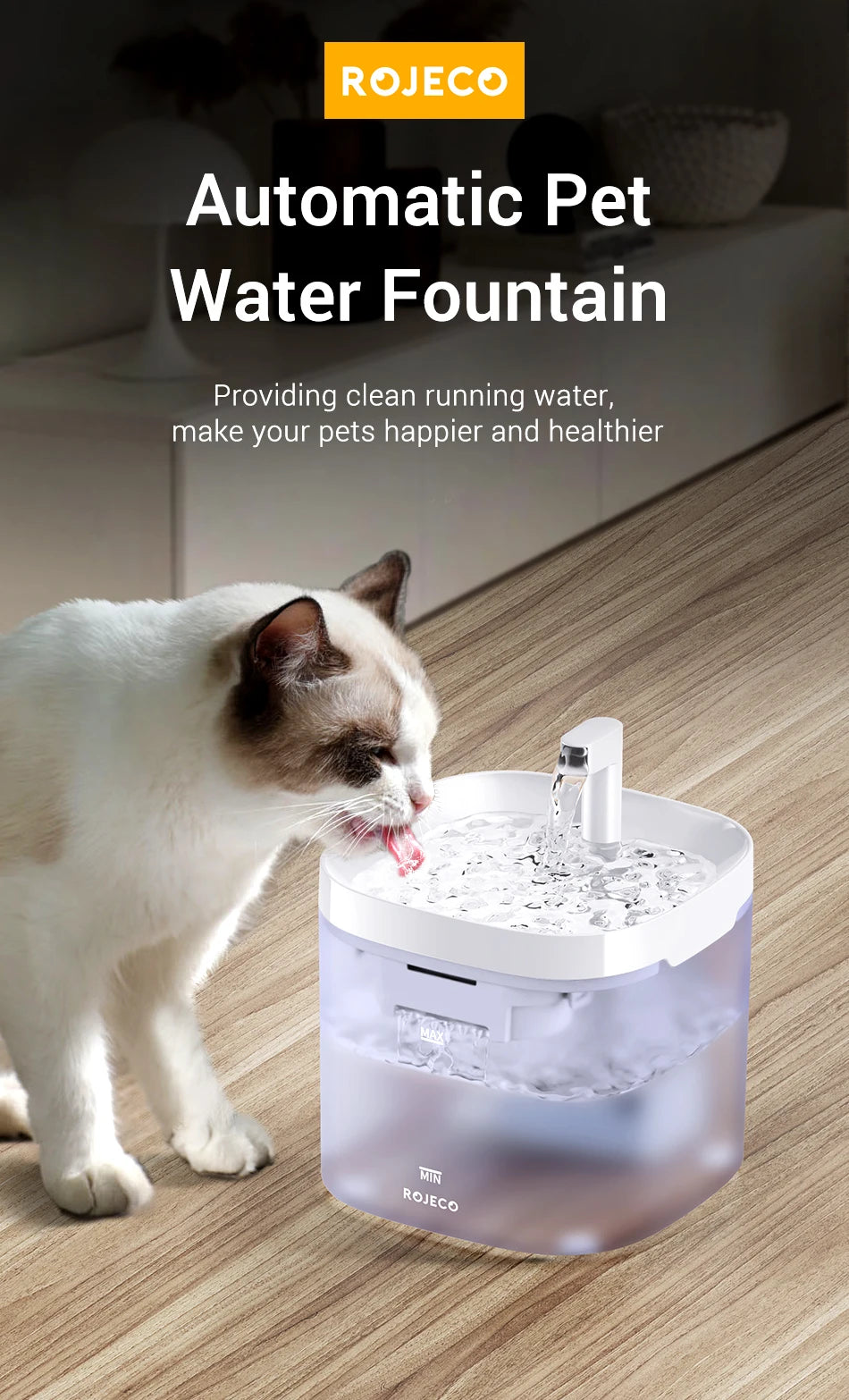 Smart Cat Water Fountain Automatic
