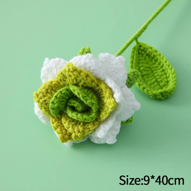 1pc Tulip Crochet Flowers Artificial