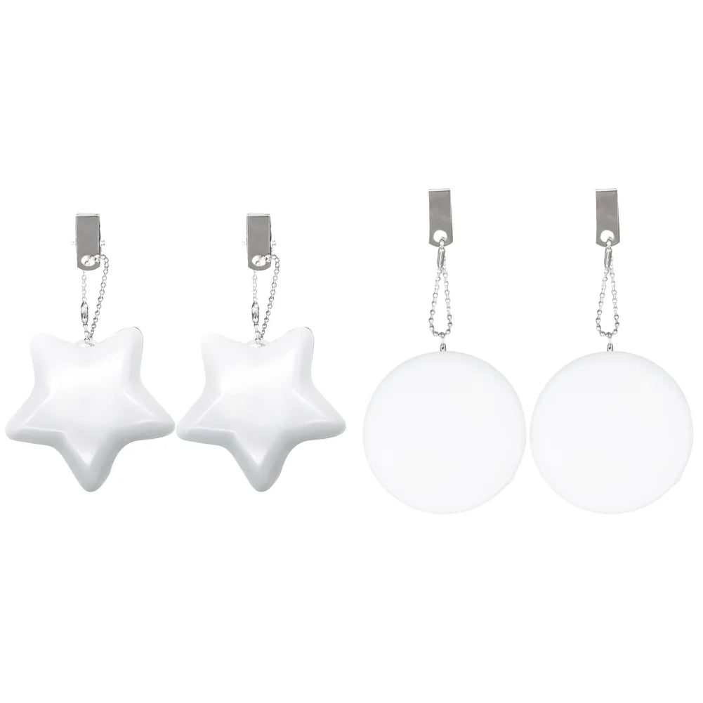 6-1PCS Purse Heart LED keychain