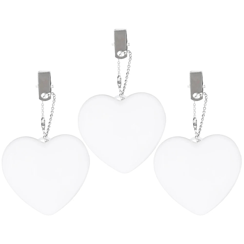 6-1PCS Purse Heart LED keychain