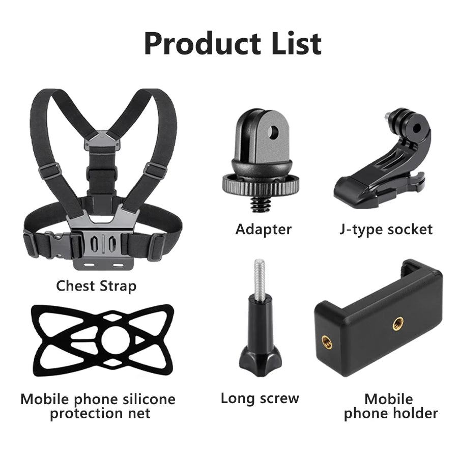 Chest Strap Mount Belt for Gopro Hero Camera Phone Holder