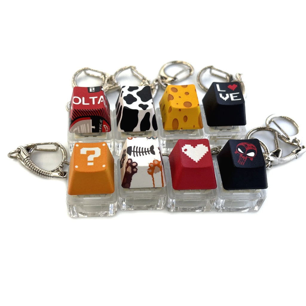 Decompression Keychain Keyboard Button