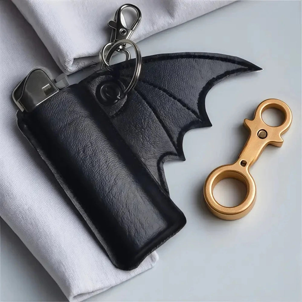 Hallowmas Bat Lip Balm Holder Keychain