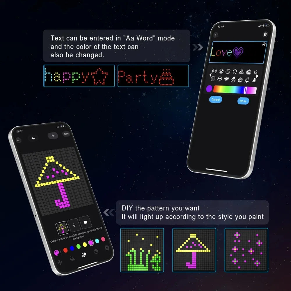 Smart Curtain Lights Waterproof LED